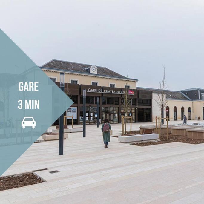 Le Paisible • Garage Privatif • Traversant • Calme Châteauroux Dış mekan fotoğraf